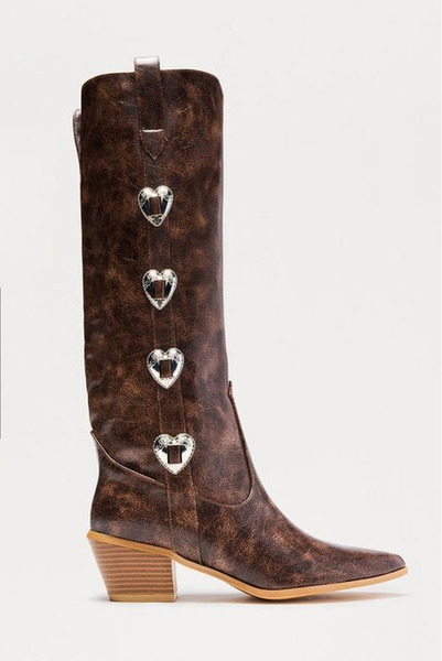 Heart cowboy boots