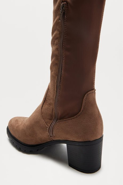 Há stígvél í taupe lit - 6