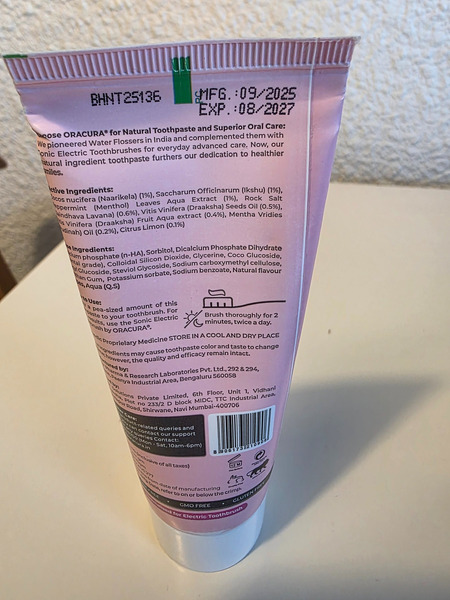 ORACURA Healthy Gums Toothpaste from India - 2