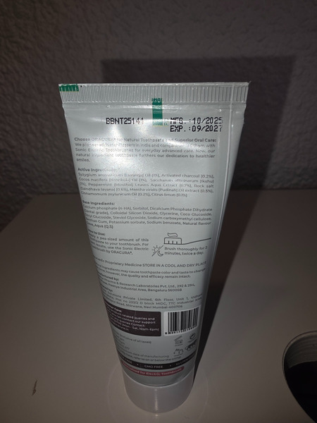 ORACURA Brightening Natural Toothpaste from India - 2