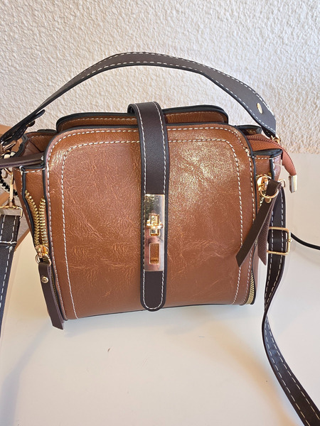 Small beautiful handbag light brown