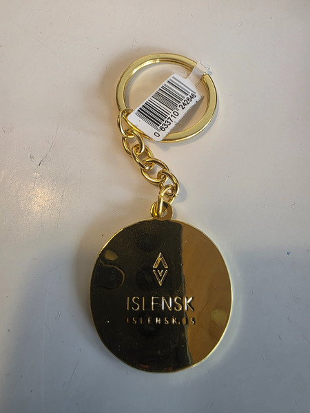 Íslenskur skrautlyklakippa með blómamynstri – ISLENSK - 2