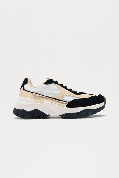 Sneakers 38 black/cream platform