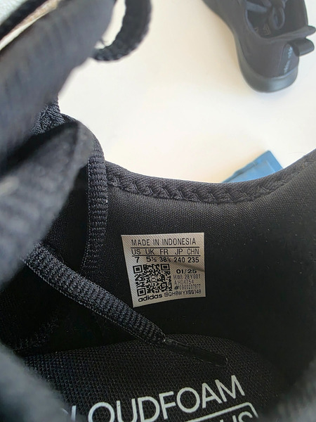Adidas Cloudfoam strigaskór – NÝIR – svartir – stærð 38⅔ - 4