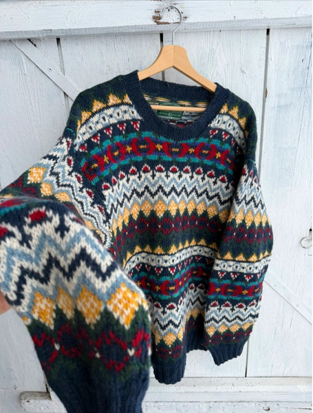 Wełniany sweter vintage