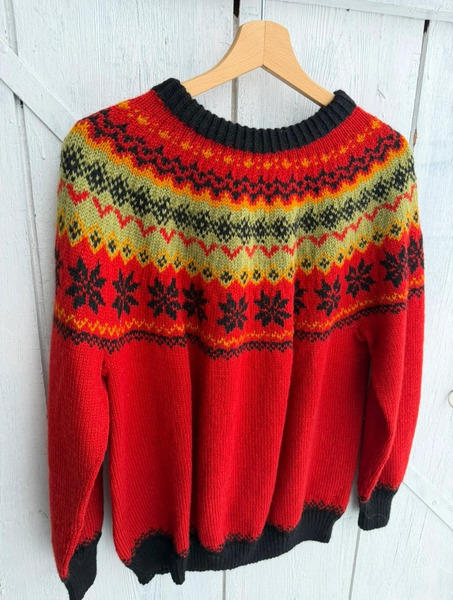 Skandynawski sweter wełniany - 3