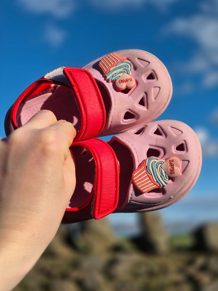 Skemmtilegir sumarsandalar fyrir stelpu, stærð 25 - 7