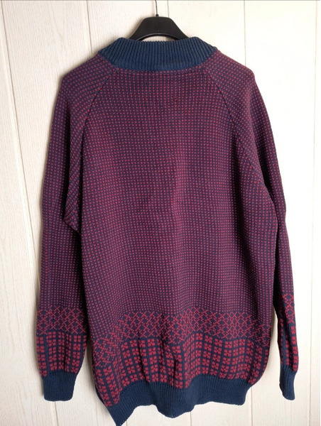 Lyle & Scott patterned vintage retro cardigan - 3