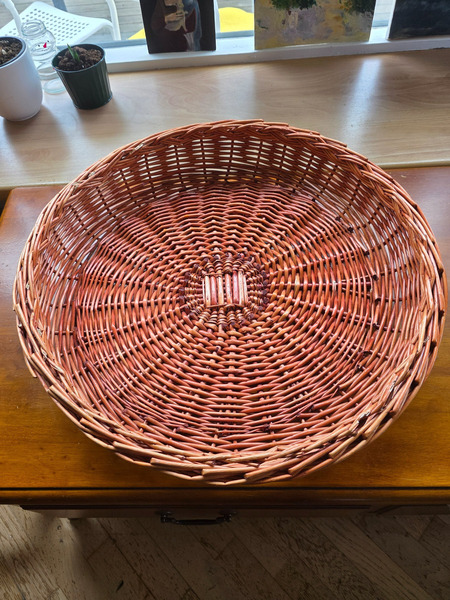 Large Wicker Tray / Basket – Handmade Style
