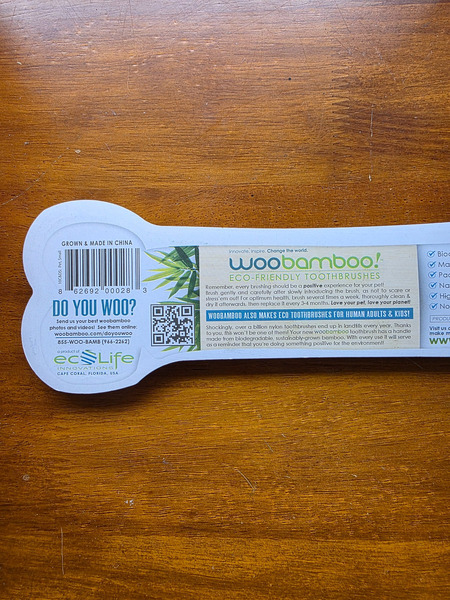 Woobamboo Eco Toothbrush for Pets - 3