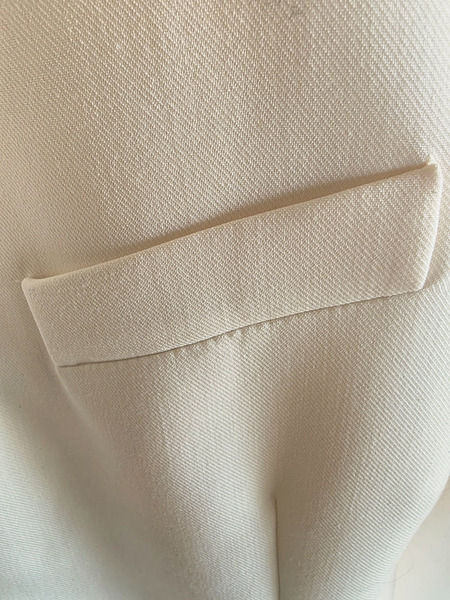 Elegant oversized blazer in cream/ivory color - 6