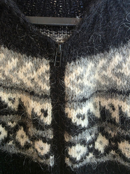 Beautiful long Icelandic wool cardigan - 3