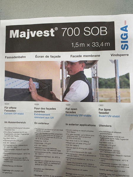 SIGA Majvest 700 SOB – new roll for sale - 50%!!! - 5