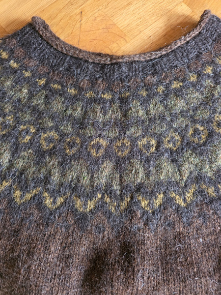 Beautiful brown icelandic lopapeysa L/XL - 2
