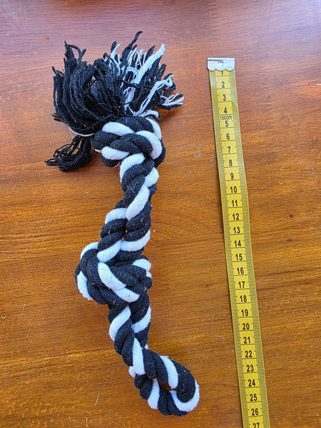 Black & White Rope Dog Toy