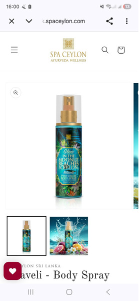 Spa Ceylon Nilaveli Perfumed Body Spray 200ml – Luxury Ayurvedic Body Mist from Sri Lanka - 5