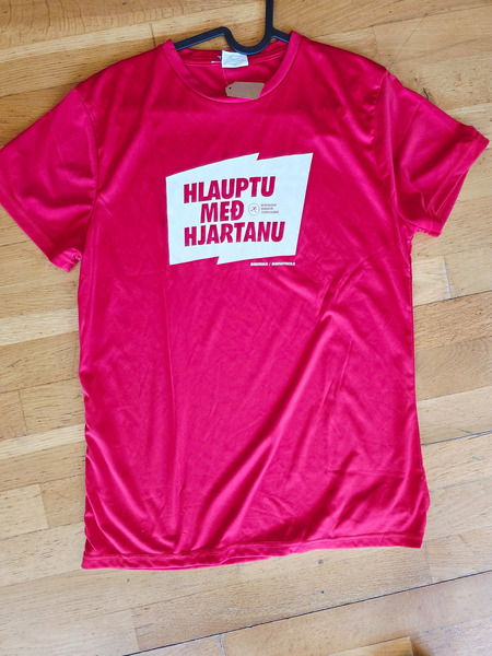 Iceland Reykjavik Marathon Pink Running T-Shirt Women M/L