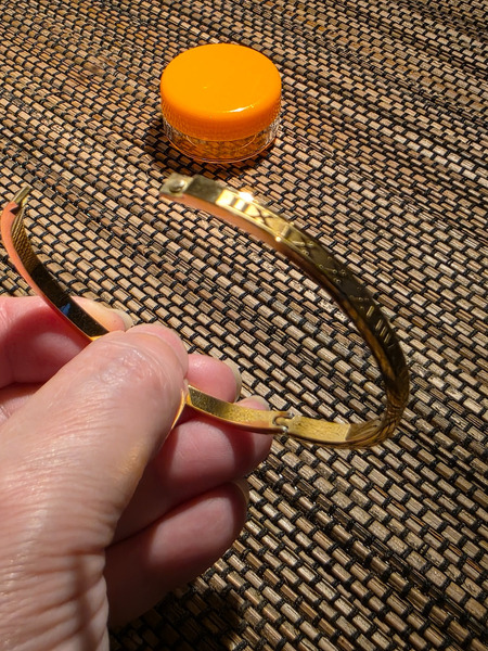 Roman numeral gold bracelet - 4