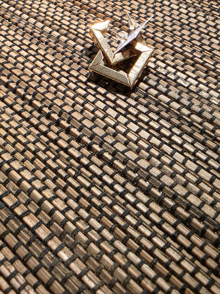 Geometric gold statement earrings - 3
