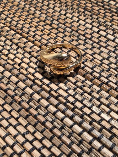 Adjustable gold-tone ring