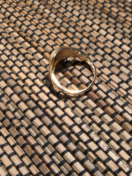 Adjustable gold-tone ring - 3