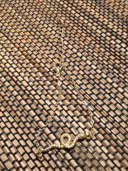 Delicate gold snake bracelet - 2