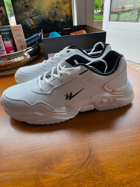 New White Chunky Sneakers Size 46 – Lightweight Summer Shoes
