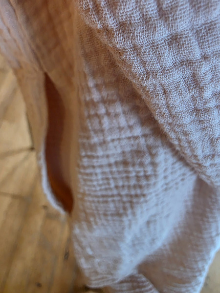 Oversized Muslin Cotton Shirt Dress 2XL - 7