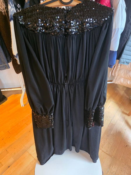 Vintage Black Sequin Dress / Tunic – Made in USA - 2