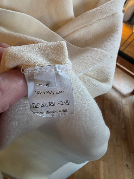 Soft Cream Knit Cardigan / Sweater – Minimal Elegant Style - 5