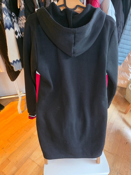 Black White Red Hoodie Zip Sweatshirt Unisex Size 38 - 5