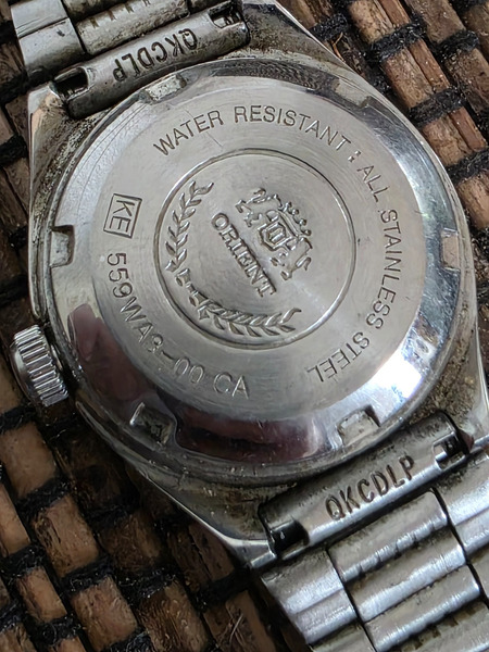 Vintage Orient úr frá 1980 – svart retro japanskt úr - 6