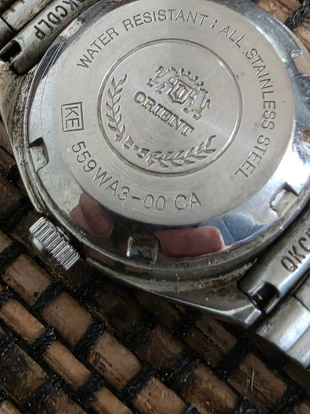 Vintage Orient úr frá 1980 – svart retro japanskt úr - 7