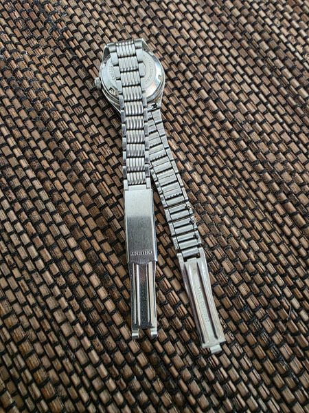 Vintage Orient úr frá 1980 – svart retro japanskt úr - 8