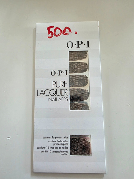 OPI Pure Lacquer Nail Apps – Pink & Black Lace Design