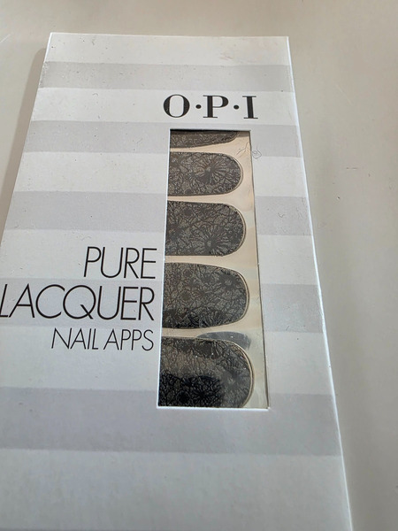 OPI Pure Lacquer Nail Apps – Black Floral Design - 2