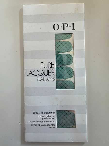 OPI Pure Lacquer Nail Apps – Turquoise Pattern Design