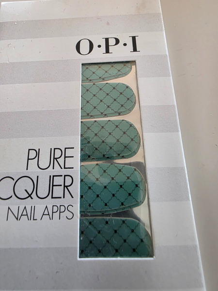OPI Pure Lacquer Nail Apps – Turquoise Pattern Design - 2