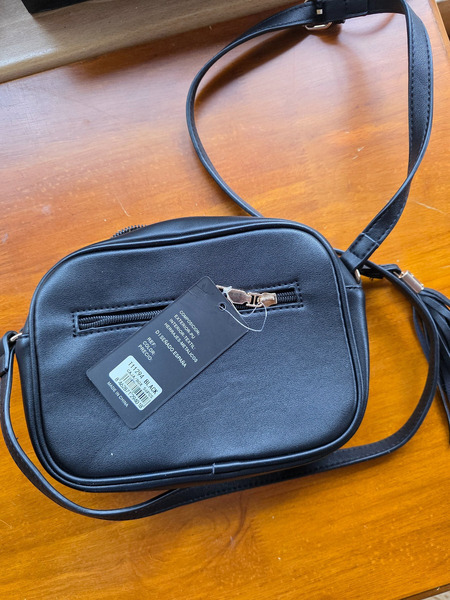 Black Quilted YSL Style Crossbody Bag New - 2