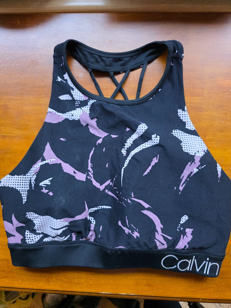 Calvin Klein Performance Sports Bra XL – Strappy Back Activewear Top
