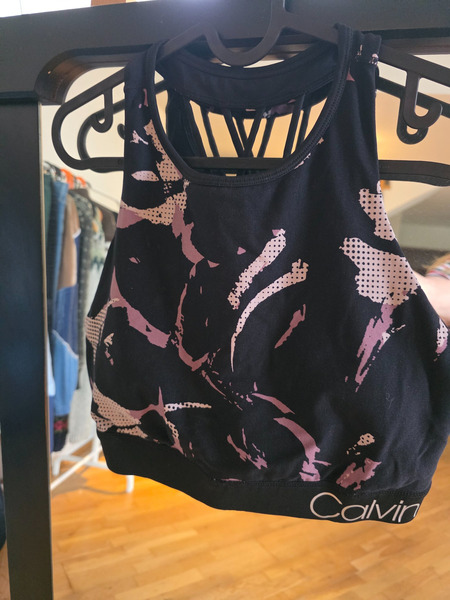 Calvin Klein Performance Sports Bra XL – Strappy Back Activewear Top - 4