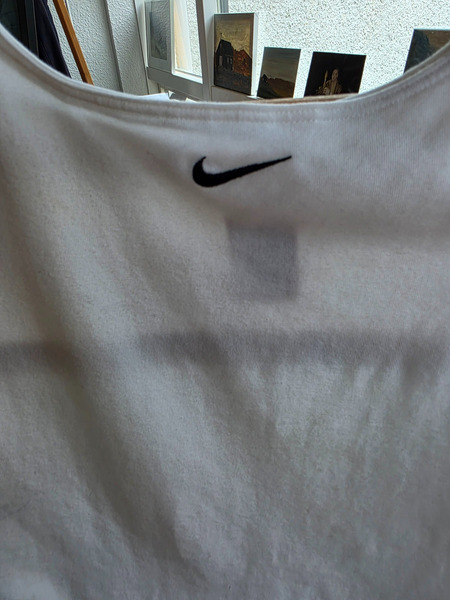 White Nike Cotton Bodysuit Women's L - 2