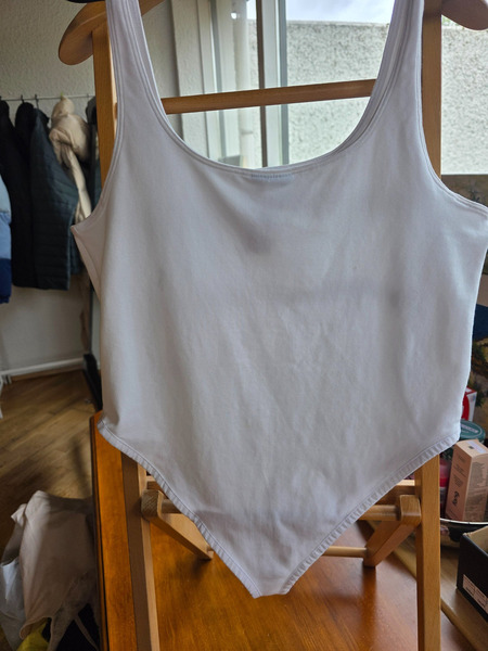 White Nike Cotton Bodysuit Women's L - 4