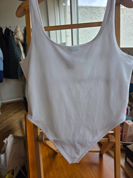 White Nike Cotton Bodysuit Women's L - 6