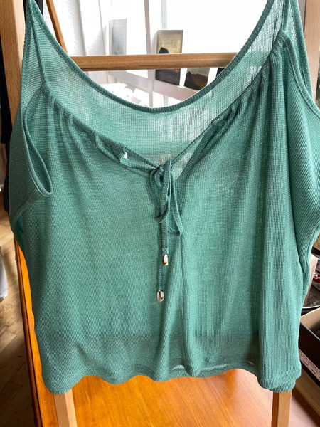 Women'Secret Metallic Knit Summer Top XL