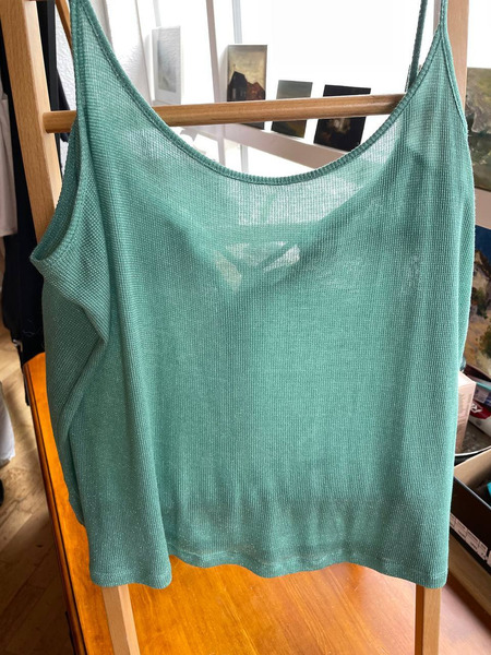 Women'Secret Metallic Knit Summer Top XL - 2