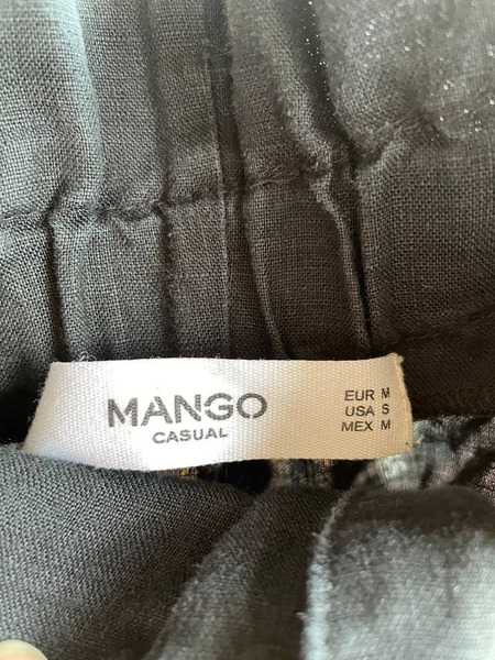 Mango Casual Dark Navy Wide Leg Trousers - 5