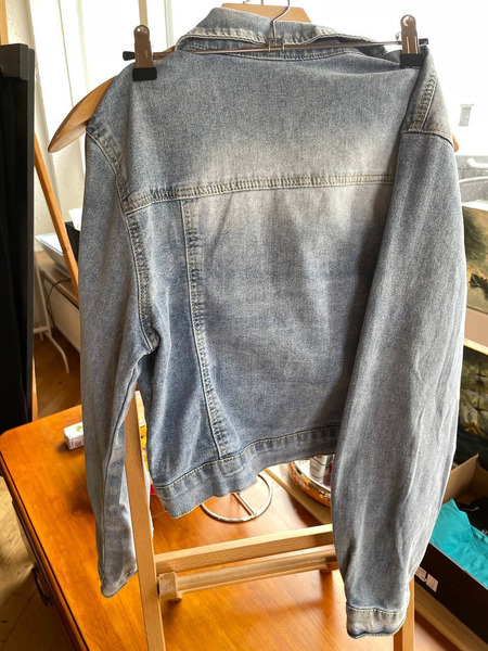 SHEIN Cropped Denim Jacket Size S - 2