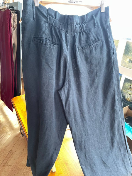 Mango Casual Dark Navy Wide Leg Trousers - 8