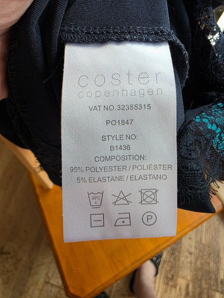 Coster Copenhagen Navy Lace Camisole Top Size L - 5
